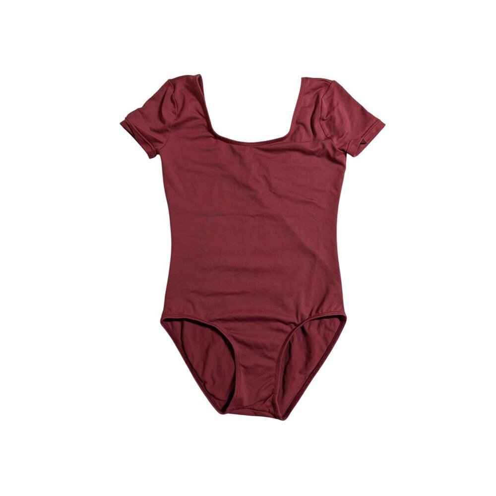 Ballet Rosa Leotard Haline Short Sleeve Ruby Red Dance Recital Girls Size 12A